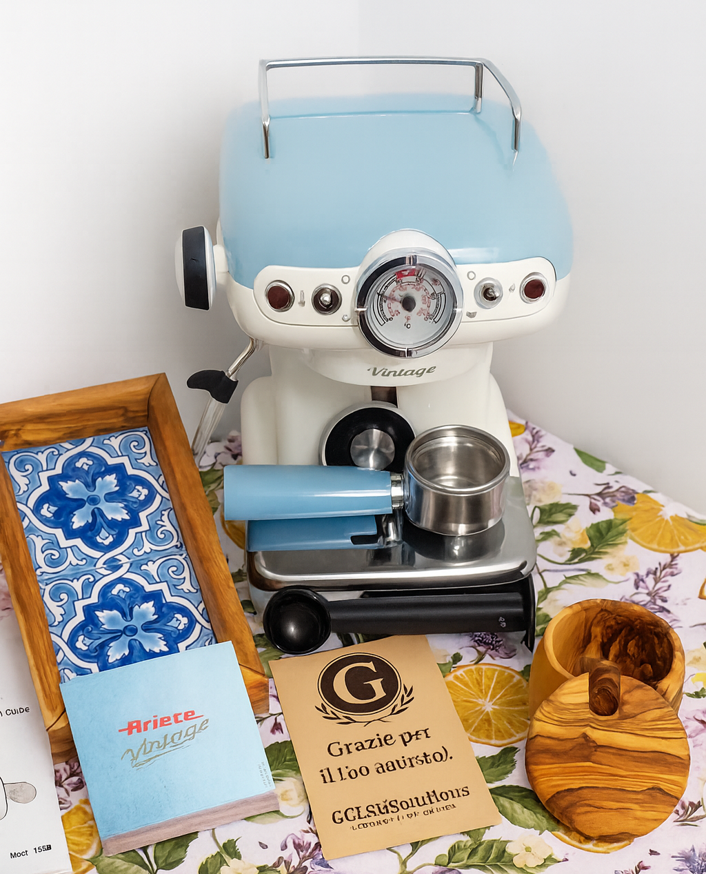 Bundle Freschezza Mediterranea – Ariete Vintage + Legno d’Ulivo - 👉 “Risparmi 10% – Prezzo finale 179,10 - Solo per i primi 12 ordini.