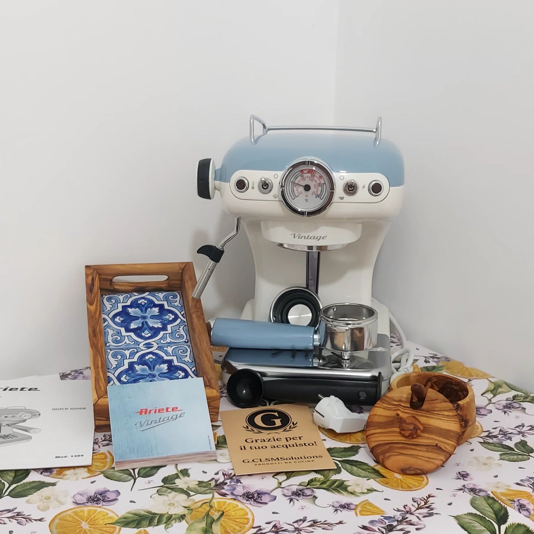 Bundle Freschezza Mediterranea – Ariete Vintage + Legno d’Ulivo - 👉 “Risparmi 10% – Prezzo finale 179,10 - Solo per i primi 12 ordini.