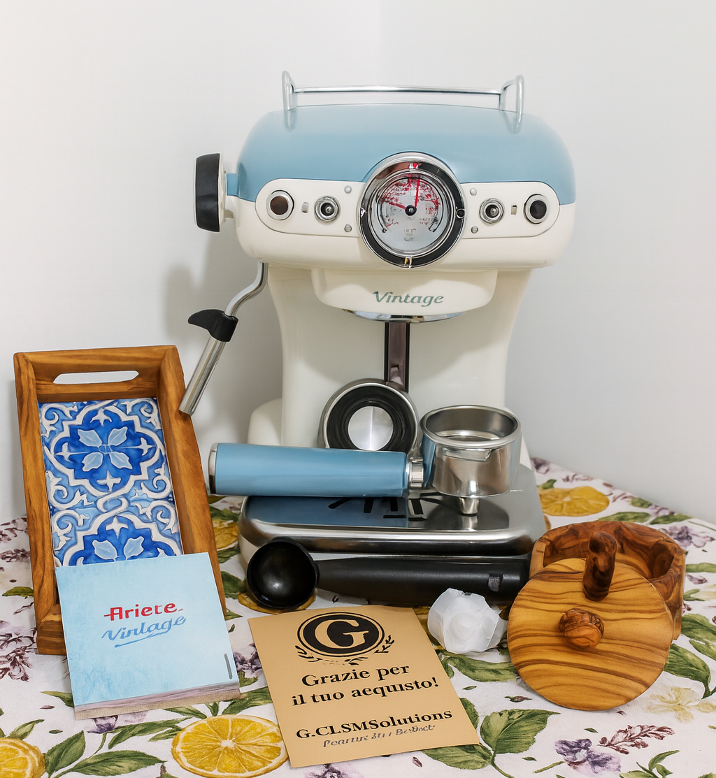 Bundle Freschezza Mediterranea – Ariete Vintage + Legno d’Ulivo - 👉 “Risparmi 10% – Prezzo finale 179,10 - Solo per i primi 12 ordini.